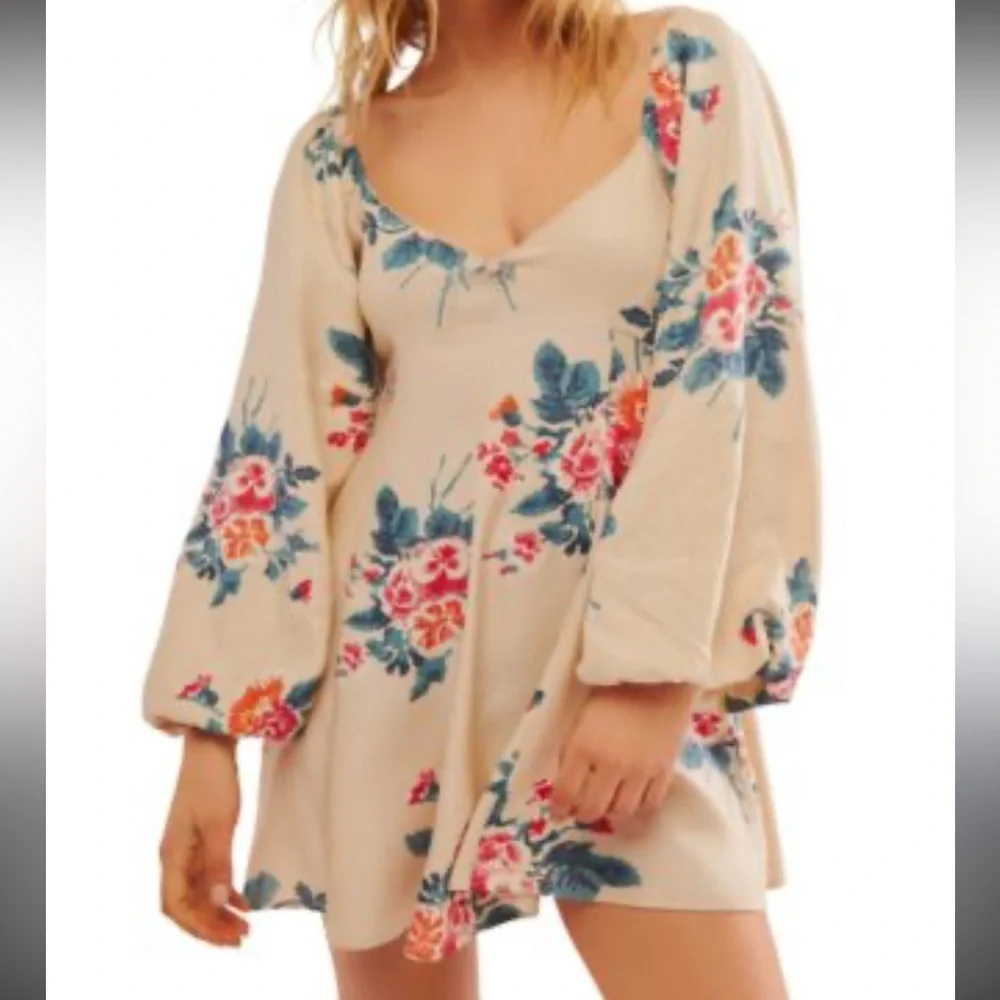 FREE PEOPLE Francesca Mini Floral Dress - Picture 2 of 9
